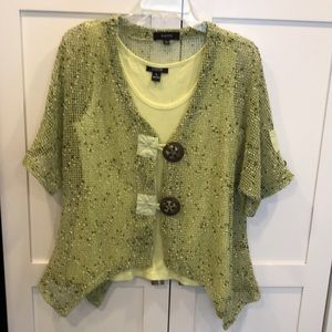 Kaktus two piece tank/sweater set